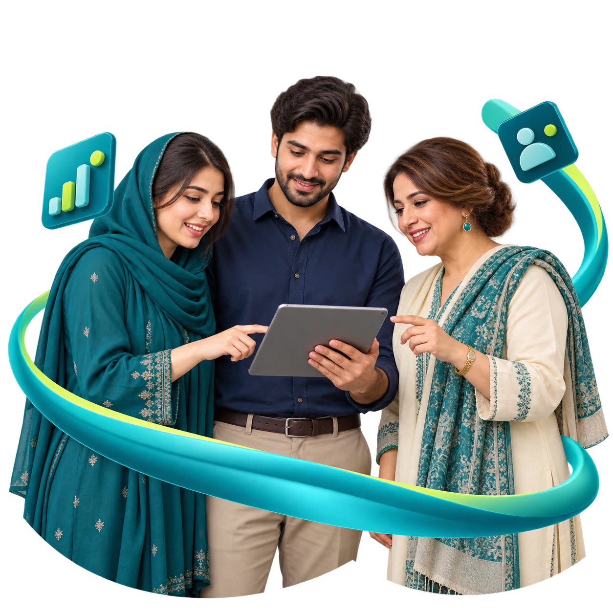 Pakistani professionals exploring community digital opportunities