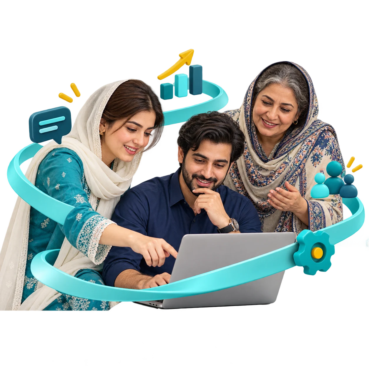 Small-business owner, freelancer and community organiser using digital tools